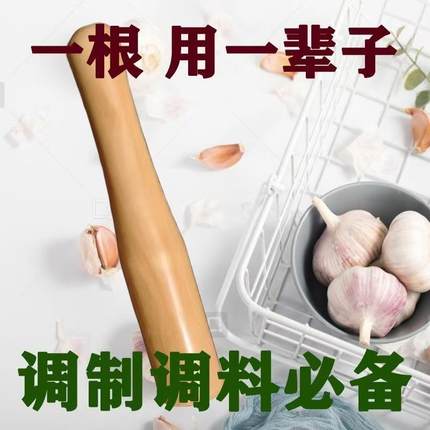 实木臼子捣蒜老式陶瓷家用手动蒜泥神器中药研磨压蒜器棒子原木