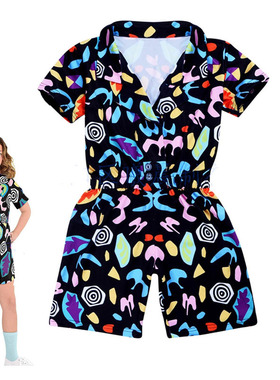 怪奇物语Strangestory第3季连身衣派对万圣节短袖儿童圣诞节cos服