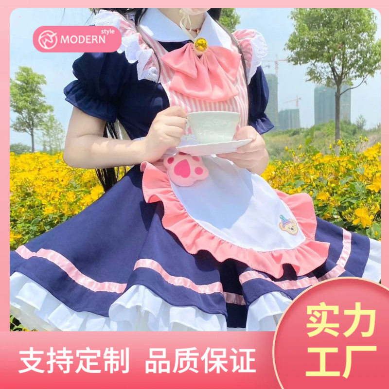 原创日系咖啡厅女仆装COSPLAY公主裙少女小洋装女装角色扮演制服