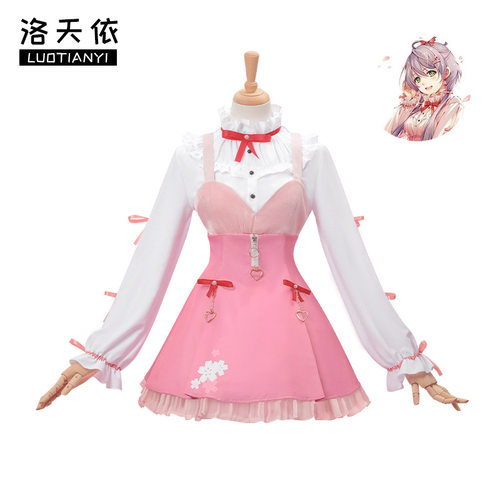 虚拟偶像洛天依cos服VSINGER屈臣氏联动cosplay女装全套C服