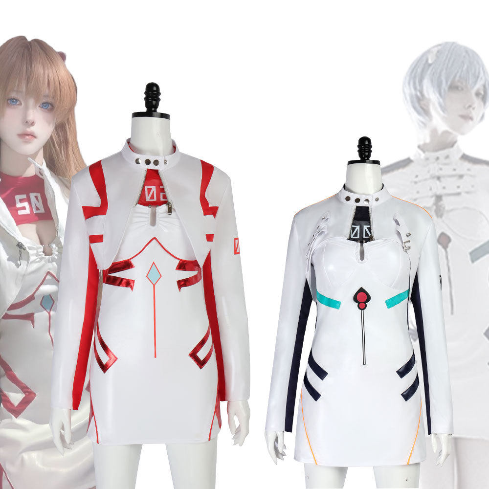 动漫新福音战士二次元cos服机车明日香绫波丽万圣节cosplay皮衣