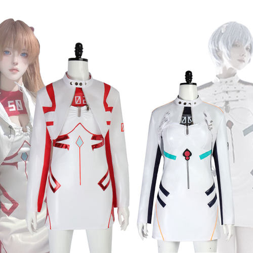 动漫新福音战士二次元cos服机车明日香绫波丽万圣节cosplay皮衣