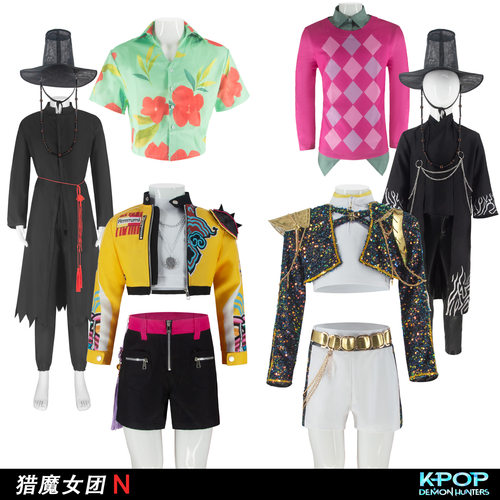 K-POP猎魔女团男团cos服鲁米佐伊米拉舞台演出服沙加男团贝比秦宇