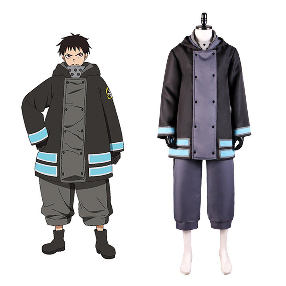 万圣节炎炎消防队贰之章男女冬季消防服森罗日下部cosplay服装