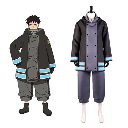 万圣节炎炎消防队贰之章男女冬季消防服森罗日下部cosplay服装