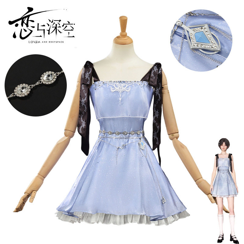 恋与深空cos服女控跃然心间无袖吊带裙cosplay二次元游戏cos服装