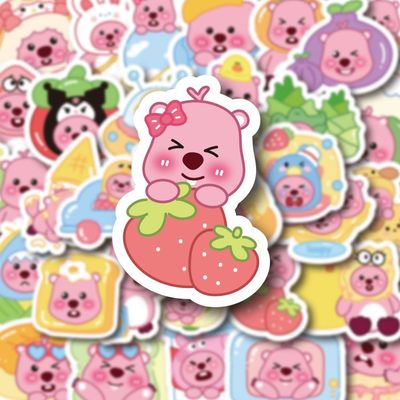 可爱loopy海狸露比贴纸高颜值