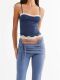 and vest slim Sexy stitching halter 性感修身 拼接吊带背心