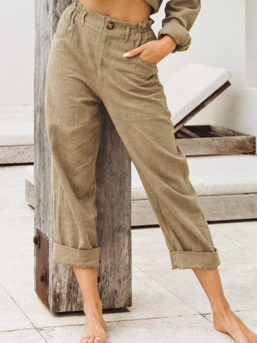 Loose and casual high-waist straight pants宽松休闲高腰直筒裤