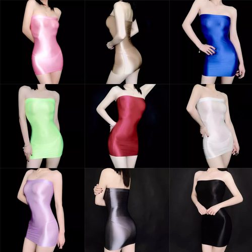 Plus-size sleeveless neck-and-neck dress大码无袖一字领连衣裙