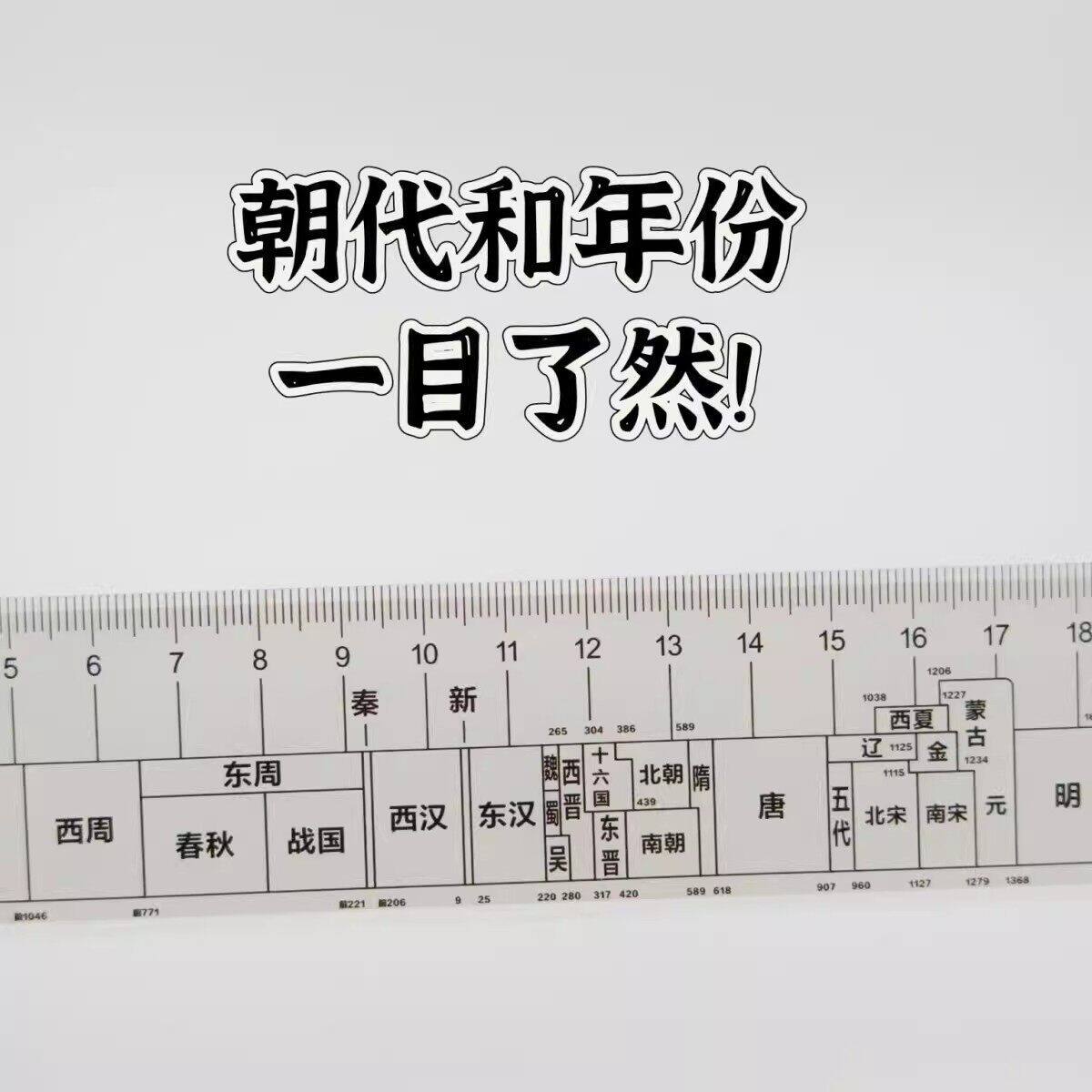 中国历史总朝代尺时间轴直尺初高中学生速记学历史神器时间顺序尺