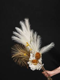 设计样板间花艺摆件仿真花束氛围感软装饰花会议室餐桌花客厅插花