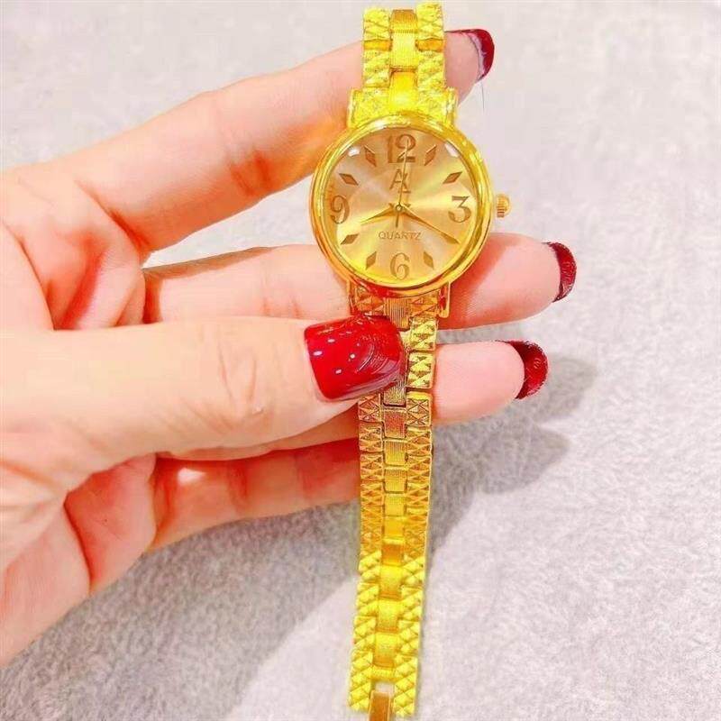 手表女ins非机械手表女防水 越南沙金婚礼必备女士手表纯金金手表