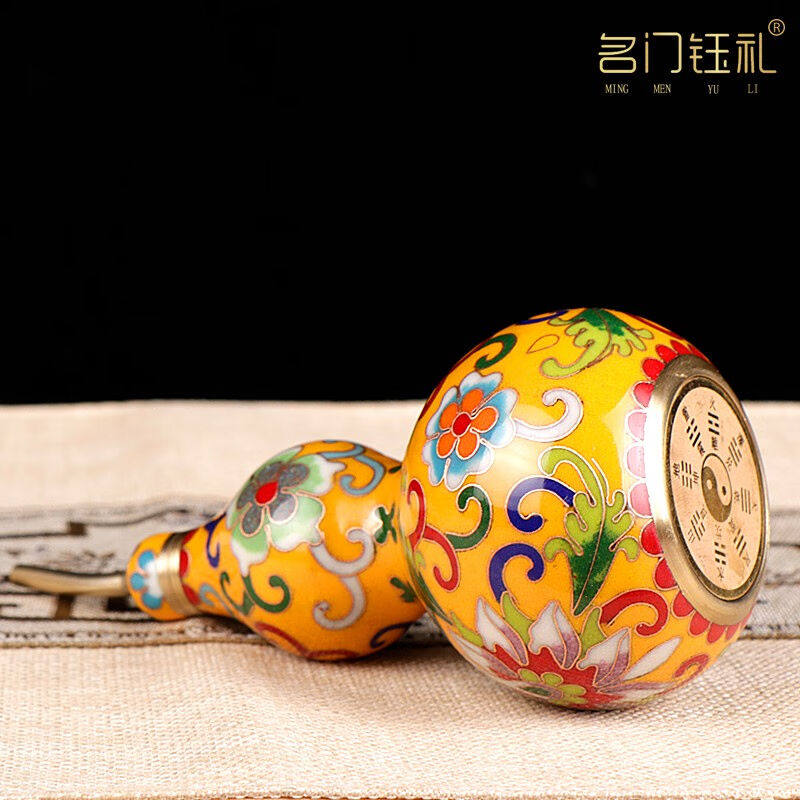 名门钰礼景泰蓝铜葫芦摆件新中式书房家居客厅装饰品外事出国礼品