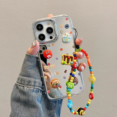 趣味镜面MM豆vivox300pro手机壳x200/x100/x90新款ins风s20日韩iqoo13/12小众高级neo10/9女款y300防摔保护套