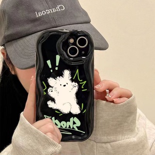 11新款 全包红米k80 k70e 卡通惊吓猫适用小米15手机壳14 硅胶note13 k60趣味女note14pro 12情侣保护套