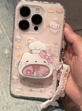 甜品厨师猫咪适用小米17promax手机壳米15/14/13新款k90/k80至尊版创意14r卡通note14/13防摔turbo4女保护套