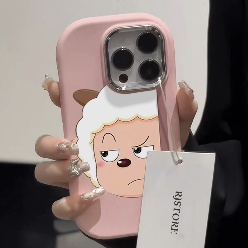 ins可爱懒羊羊适用小米15pro手机壳米14/13/12新款女款k80/k70/k60液态硅胶civi4pro卡通趣味note14/13保护套