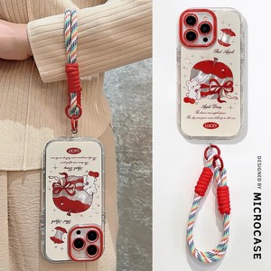 卡通苹果兔子opporeno14pro羽纱手机壳reno13/12/11新款小众findx8s日韩可爱k12/k11全包防摔a5/a3x女保护套