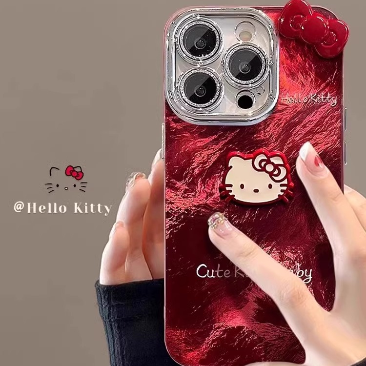 HelloKitty公仔opporeno14pro手机壳新款冰川纹reno13/12/11卡通findx8/7高级a58全包防摔a3x/a2防摔女保护套