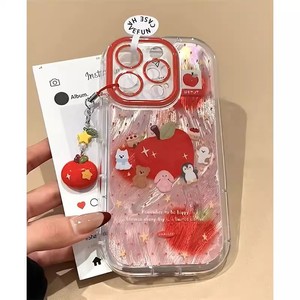 波点苹果小动物opporeno14pro手机壳reno13/12/11新款卡通findx8创意小众k12/k11硅胶软a5x/a3全包防摔保护套