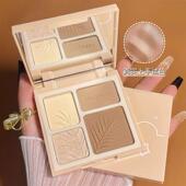 MUGELEEN四色高光修容综合盘哑光阴影鼻影修容提亮高光多功能盘