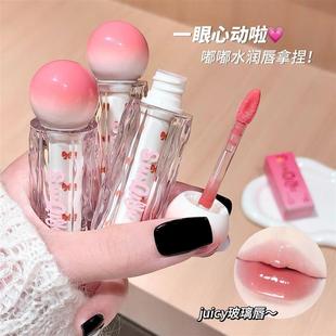 莎琪诺水光透漾唇蜜元气持妆镜面玻璃嘟嘟唇显嫩少女彩妆唇彩