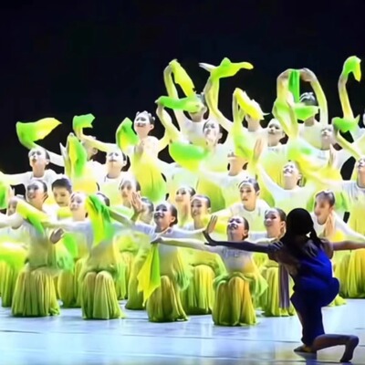 稻香演出服青浦文遗田山歌里稻谷香舞中小学生丰收主题舞蹈表演服
