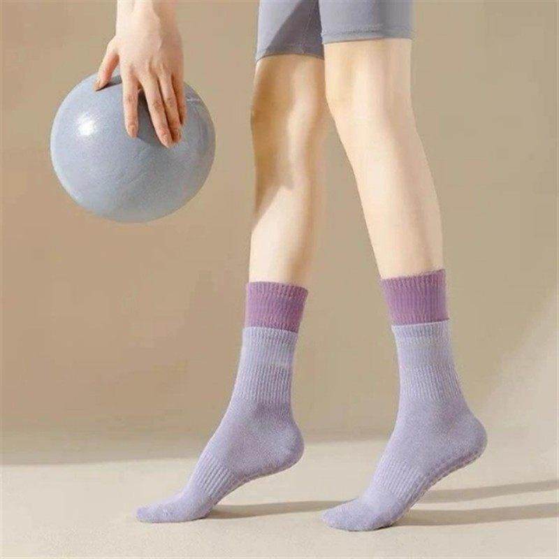 【防滑静音】瑜伽运动假两件袜子