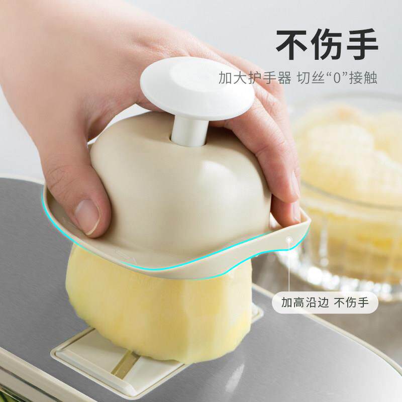 日本丝器用厨房豆丝刨丝器切片萝擦土卜切丝多家功QCB能削刮切菜