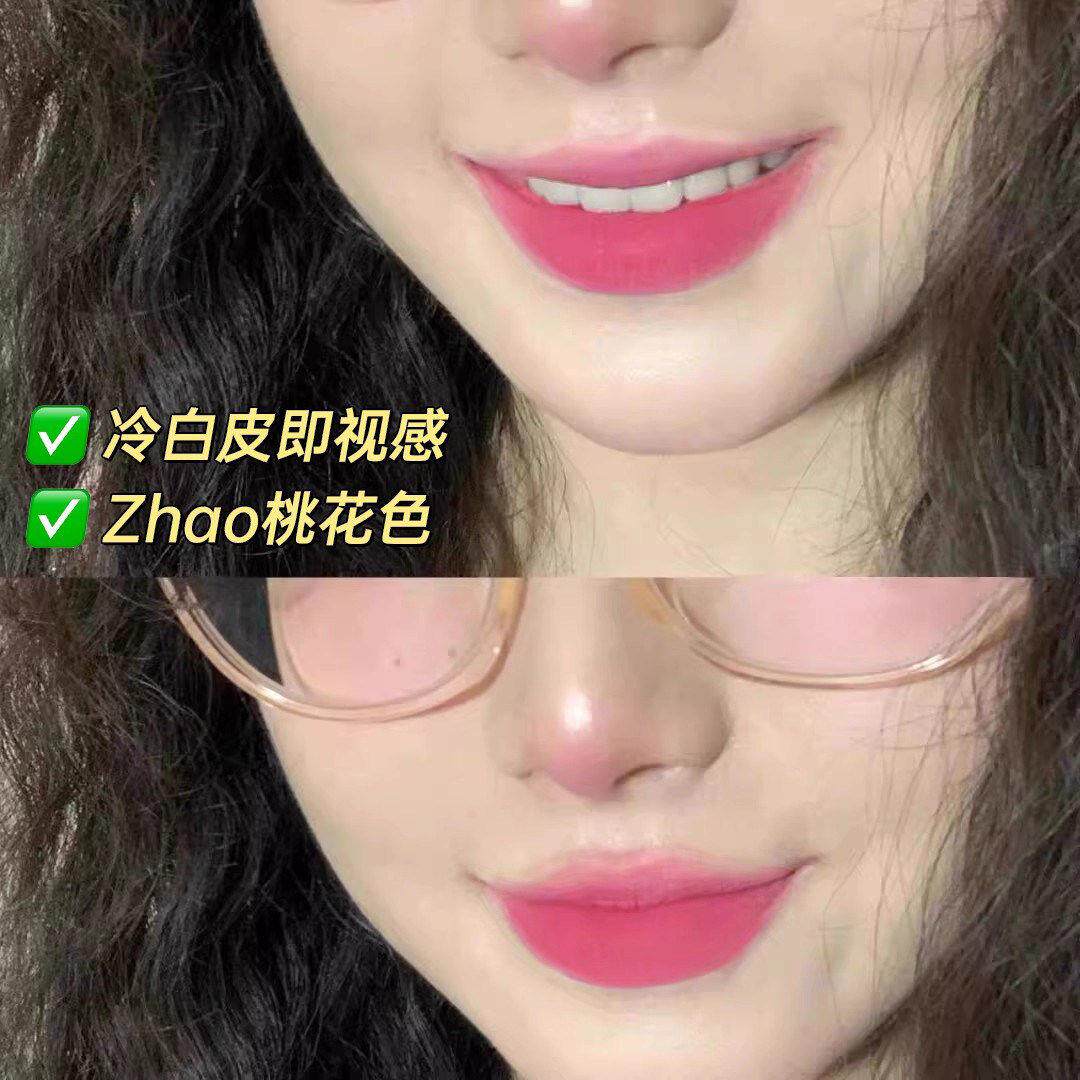 冷感韩妹!橄榄皮真柔雾QVG丝绒爱唇釉哑光唇泥显白挑皮韩系色口