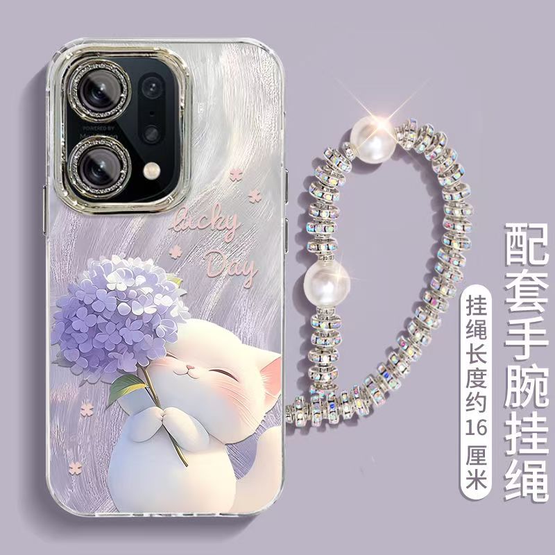 oppo findx5手机壳pffm10软硅胶opfindx5pro保护套5g镜头全包防摔pfem10个性创意findx5por卡通flndx5女新款