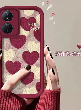 适用华为荣耀畅玩50plus手机壳clk-anoo软硅胶honor荣誉畅玩50pius保护套镜头全包防摔clk一an00个性创意女款