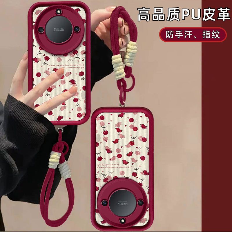 适用玫瑰花荣耀x40手机壳