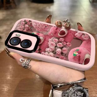 创意v2279a卡通可爱vivo丫35十女新款 个性 y35手机壳v2230a软硅胶vlvoy35m保护套5g镜头全包防摔viv0y35 vivo