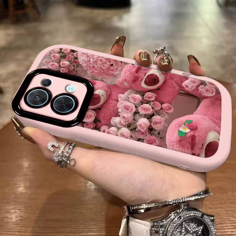 oppo reno8手机壳PGBM10软opreno8pro保护套5g镜头全包防摔PGAM10个性创意0pp0reno8pro+卡通可爱PFZM10女款