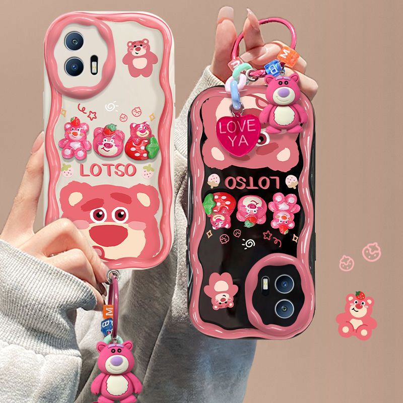 草莓熊软硅胶手机壳潮牌