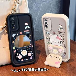 vivo y70s手机壳v2002a软硅胶vlvoy70t保护套5g镜头全包防摔viv0y51s个性创意vivo丫70s卡通支架iqooou1女款