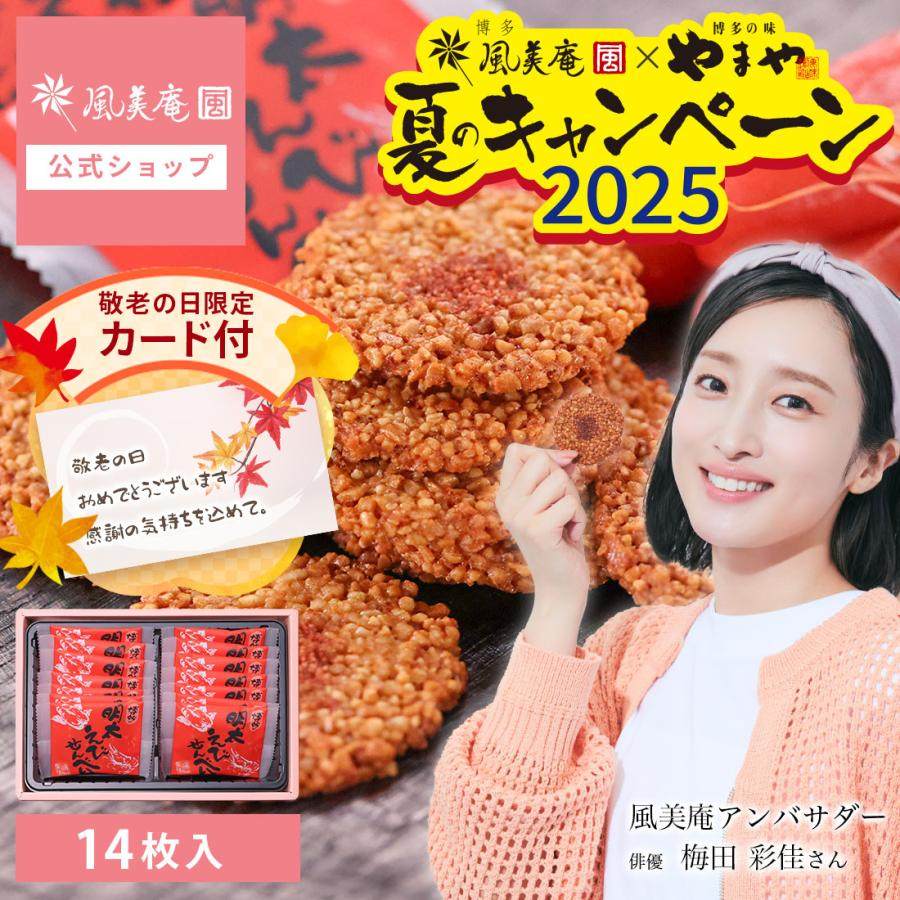 日本进口博多风美庵明太子鲜虾仙贝虾煎饼米饼饼干送女友礼伴手礼