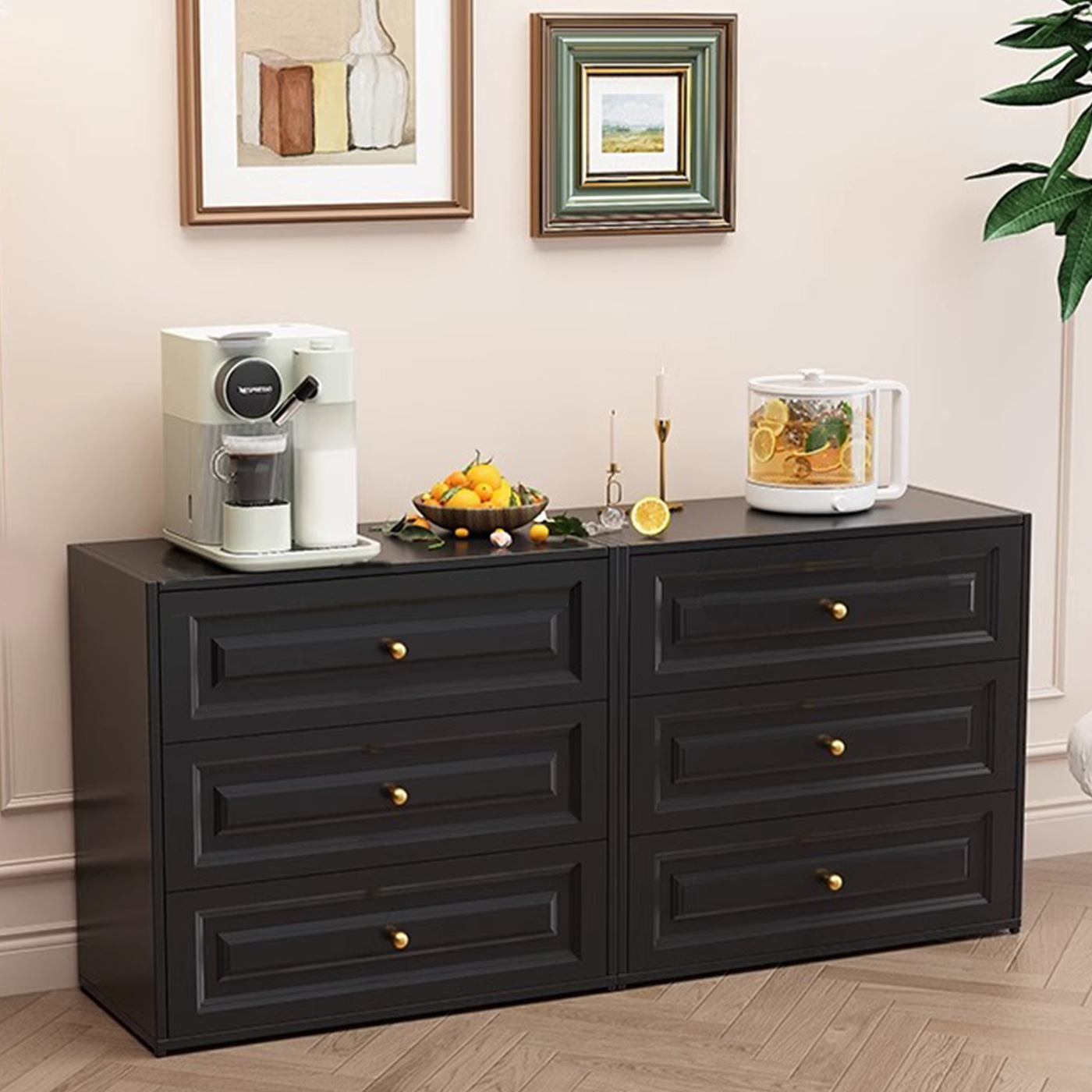 钢制三斗柜轻奢ins立柜餐厅多功能抽屉柜客厅玄关置物柜卧室斗柜