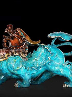 铜制貔貅摆件招财客厅家居办公室书房摆设开业乔迁礼品送客户