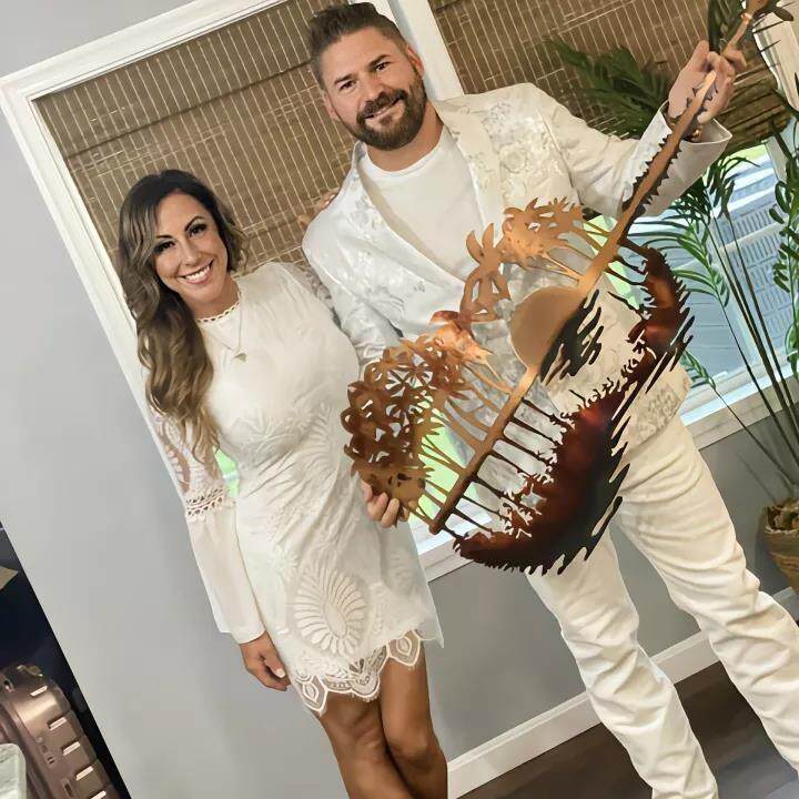 跨境现货金属抽象吉他艺术品铁艺墙壁挂装饰Abstract Guitar Me