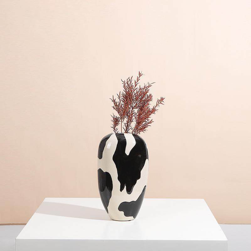 新中式简约手绘抽象陶瓷花瓶样板间别墅书房玄关餐桌创意家居摆件,橡塑材料及制品,工业陶瓷,淘宝优惠券,粉丝福利购,淘宝优惠卷