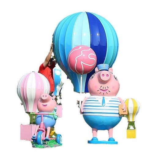 玻璃钢雕塑卡通公仔人物彩绘模型商场店铺售楼部户外大型装饰摆件