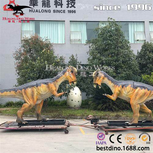 年仿真恐龙工厂机械电动肿头龙模型景区游乐园儿童互动.