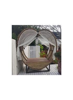 户外景区休闲网红打卡设计点装饰拍照摆件道具鸟巢藤编椅秋千巨型