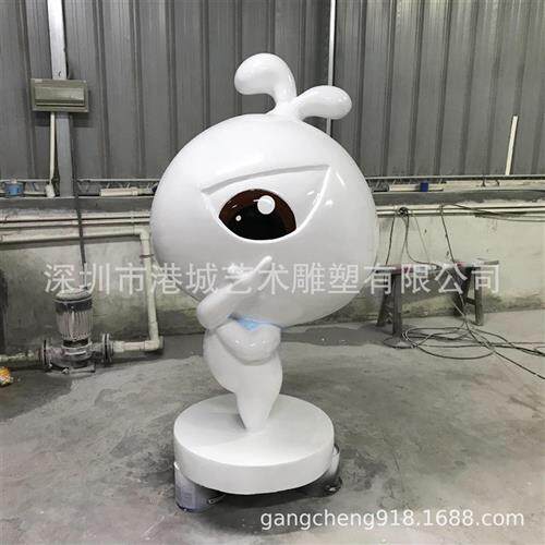 眼镜店门口迎宾树脂纤维玻璃钢眼球珠卡通雕塑眼睛吉祥物公仔摆件