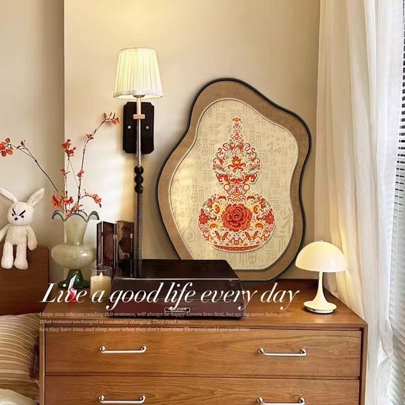 中古风福禄葫芦桌面摆画电视柜