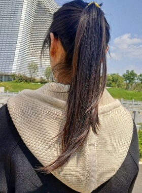 秋冬装饰毛线帽保暖装饰假领子护耳包头针织帽子围脖男女休闲配饰