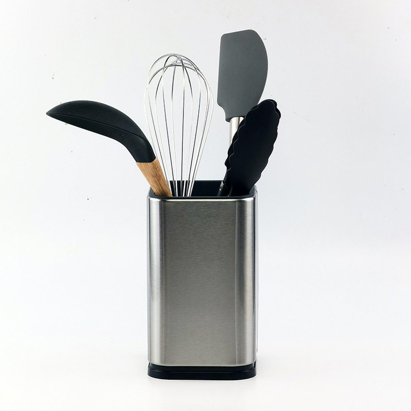 不锈钢厨具收纳桶厨房餐具收纳置物架沥水筷子收纳刀叉勺子炊具筒